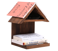 Étagère de rangement et de présentation autoportante en bois en forme de maison, très populaire, pour chambre et bureau