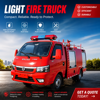 Mini camion de pompiers municipal avec pompe à eau de 20 L/s |   Fournisseur OEM d'usine