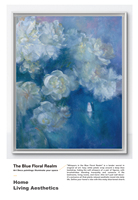 Peinture à l'huile impressionniste florale 100 % originale peinte à la main sur toile avec cadre en bois, écologique, personnalisation réaliste, pour maison moderne
