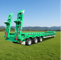 Remorque de tracteur fabriquée en Chine, prix bas, nouvelle remorque de camion à bas prix pour Dubaï, remorque à plateau surbaissé avec extension latérale