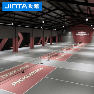 Высококачественное напольное покрытие для корта для пиклбола, рулонное, для использования в помещении и на улице, портативное, оптом напрямую с завода - Product Image 5