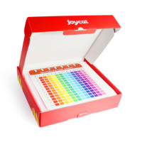 Ensemble de cartes de poche colorées portables pour enfants pour boîte de rangement d'enseignement de multiplication éducative avec jeu de société d'apprentissage
