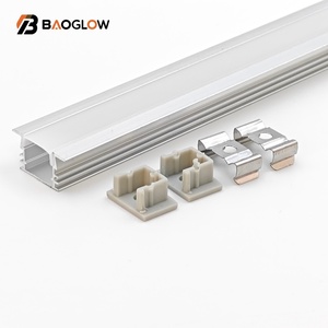 โปรไฟล์อะลูมิเนียมแบบไม่มีร่องสำหรับไฟ LED แบบติดหลัง ขนาด 17*12 ซม. พร้อมฝาครอบกระจายแสงแบบใสและแบบขุ่น  ลดราคาพิเศษ - Product Image 1
