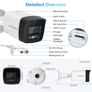 OEM HS-CUB68G2-LIASL AI <b>Camera</b> 8 CMOS Sensor Smart Hybrid Light Night Vision POE Card & Cloud Support IP67 Waterproof - Product Image 6