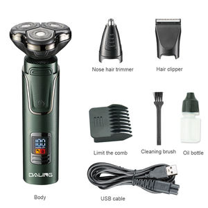 Cortadora Eléctrica Profesional 3 en 1 DALING DL-9208 con Pantalla LED y USB, Recortadora de Barba para Hombre con Cabezal Giratorio y Lavable - Product Image 6