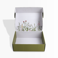 Boîte d'emballage cosmétique écologique pour l'envoi de produits de soin de la peau, boîte d'expédition en carton ondulé, boîte cadeau avec logo