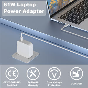 PD 61W <span class=keywords><strong>67W</strong></span> USB-C Type C US EU UK AU Plug Chargeur rapide pour ordinateur portable pour Mac Air Pro Alimentation universelle - Product Image 2