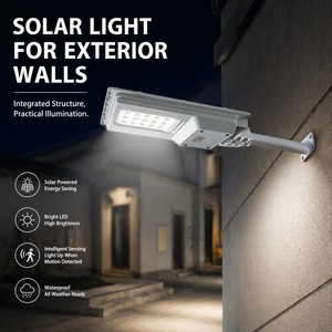 Lampadaire <span class=keywords><strong>Solaire</strong></span> <span class=keywords><strong>Ext</strong></span>érieur Intégré Tout-en-un en ABS, Étanche, Vente Chaude en Chine - Product Image 3