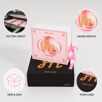 Valentijnsdag roze cadeaudoos op maat bedrukt milieuvriendelijk voedselveilig ontwerp service fruit parfum sieraden luxe verpakking OEM