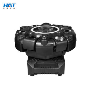 Luz Móvil de Cabeza con Haz Láser de Seis Brazos HAT LED RGBW de 150W, Efecto de Iluminación Estroboscópica DMX para Discotecas, DJ, Bares y Fiestas - Product Image 6