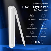 Stylets sans fil rechargeables Huion HA200, stylets tactiles capacitifs actifs pour tablettes, stylets pour iPad avec logo personnalisé