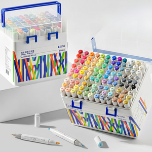 ปากกามาร์คเกอร์ STA Professional สำหรับวาดภาพ 80/108/200 สี หมึกแอลกอฮอล์ หัวคู่ ไม่ซีดจาง เหมาะสำหรับการสร้างสรรค์ผลงาน - Product Image 1