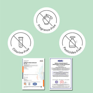 OEM舒适柔软女士卫生巾天然棉布带翼透气超薄夜间使用 - Product Image 3