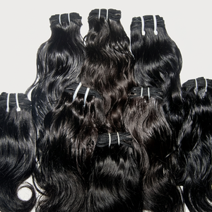Cabello Virgen Indio Remy de Onda Natural de un Solo Donante, el Más Vendido, Sin Caída ni Enredos, Paquete de 100g - Product Image 1