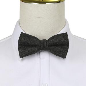 Vêtements de luxe pour hommes nœud surdimensionné vert émeraude Vintage <span class=keywords><strong>laine</strong></span> chevrons nœud papillon grand nœud papillon <span class=keywords><strong>laine</strong></span> pré-attaché larme goutte nœud papillon - Product Image 5