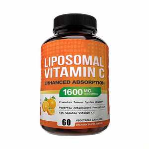 Cápsulas de Vitamina C Liposomal OEM ODM 1600mg, Antioxidante de Alta Absorción, Soluble en Grasa, para Adultos, Aclara la Piel, Refuerza el Sistema Inmunitario - Product Image 1