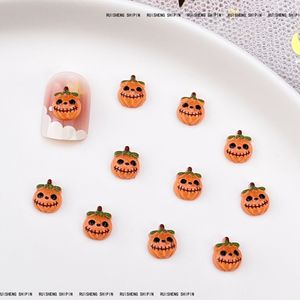 Breloques d'ongles Halloween en résine 3D, mini fantômes avec chapeaux magiques, Bling Bling, dos plat, 20 pièces/sac, couleurs assorties - Product Image 5