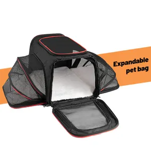 2023 daha fazla renk yeni taşınabilir kedi çantası nefes hafif katlanabilir evcil hayvan çantası kedi kafesi dışarı taşınabilir genişletilebilir köpek çantası