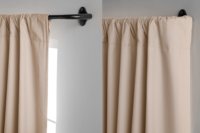 ODKblinds Tringles à rideaux en métal Basics Tringle à rideaux occultante assombrissante réglable