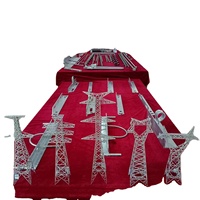 Tour de transmission électrique en acier angulaire TUOFA de haute qualité, galvanisée à chaud, en provenance du Hebei, Chine