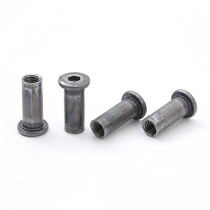 เล่อ กู๊ด # ตัวเชื่อมต่อสเปเซอร์เกลียวเหล็กหกเหลี่ยม 10-24 มม. ชุบออกไซด์สีดำ สำหรับชุดอุปกรณ์ฮาร์ดแวร์เฟอร์นิเจอร์ - Product Image 2