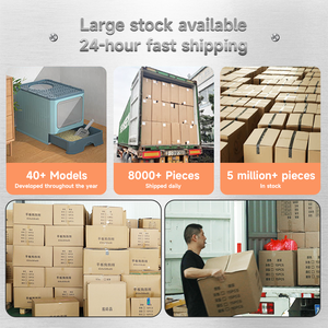 Bonne qualité et prix pour une litière pour chat semi-fermée extra-large en acier - Product Image 6