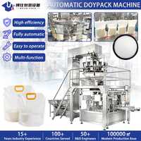 Machine d'emballage et de remplissage de granulés pour aliments, sucre, sel, en sachets stand-up, sachets à fermeture éclair, Doypack