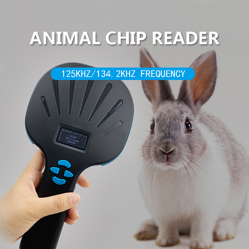RFID animal microchip glass tag reader barcode scanner