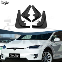 Garde-boue de roue avant arrière en plastique protecteur anti-éclaboussures garde-boue accessoire pour Tesla modèle X 2016-2021 pièces de rechange de voiture