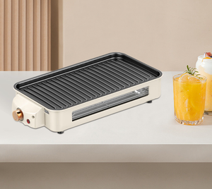 Grill électrique multifonctionnel pour l'intérieur et l'extérieur, grill à brochettes sans fumée, pot à <span class=keywords><strong>barbecue</strong></span>, plaque de cuisson, détachable - Product Image 6