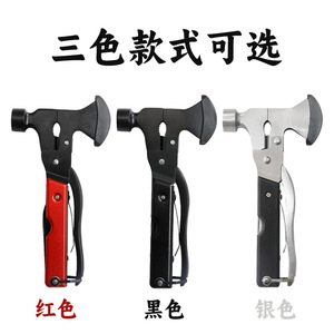 Hache multifonctionnelle avec marteau, lame de 20 cm, manche de 18 cm, outil de camping en plein air - Product Image 5