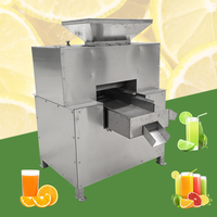 Commerciële roestvrijstalen dubbele roller sapcentrifuge koudpers fruit sinaasappel citrus sap productiemachine met verstelbare druk