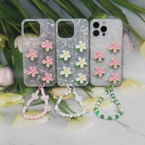 <span class=keywords><strong>Coque</strong></span> de téléphone 3D Stéréo Fleur avec Sangle Perles DIY pour iPhone <span class=keywords><strong>6</strong></span> 11 14 15 16 17 Pro <span class=keywords><strong>Samsung</strong></span> <span class=keywords><strong>Galaxy</strong></span> – Housse Mignonne pour Filles - Product Image 2