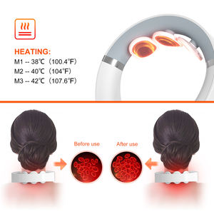 Cuidado DE LA SALUD Cuello cevial Productos de masaje TENS Pulso Aliviar el dolor Tejido profundo Shiatsu Vibración Cuello Hombro Masajeador con calor - Product Image 6