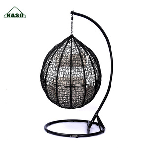 Rattan <strong>Egg</strong> Ratan Double Size Cushion Patio Canopy Luxury Glass Gold Hanging Footrest Outdoor Garden Swing <strong>Chair</strong> <strong>Out</strong> <strong>Door</strong> - Product Image 4