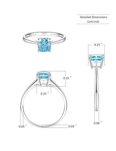 แหวนเพชรทรงคุชชั่นคัทอะความารีนแบบสั่งทำจากโรงงาน SGARIT แหวนทองคำขาว 14K แบบสี่ก้านแหวก ดีไซน์เรียบหรู สำหรับเป็นแหวนหมั้นหรือแหวนแทนใจ - Product Image 2