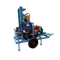 Machine hydraulique de plate-forme de forage de puits d'eau de 100m 150m 200m/plate-forme de forage de mine