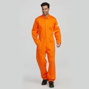 Winter Orange Konstruktion Schweiß anzüge Arbeiter Arbeits kleidung Elektriker Polyester Gesamt arbeits kleidung Feuerfeste Overalls