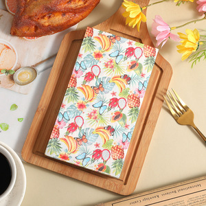 Fruit And Animal Print Paper Napkins 330mm X 400mm For Themed Parties - Product Image 2