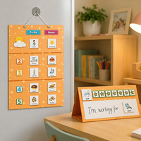 Table magnétique Montessori pour la croissance et l'autodiscipline des enfants, enregistrement des bonnes habitudes, table de récompenses pour enfants