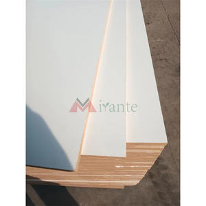 Panneau Mdf Uv haute brillance 4x8 pieds 1220*2440mm panneau de fibres de <span class=keywords><strong>bois</strong></span> Sublimation brillant Mdf blanc mélamine face Mdf - Product Image 2