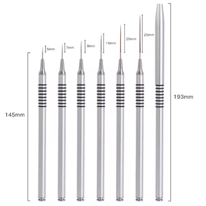 Stylo à ongles en nylon à poils ultra-fins, manche métallique doré mat, pointe ultra-fine, logo personnalisé, outil de peinture pour usage professionnel - Product Image 2