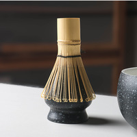 Bol à Matcha Gros Ventre Personnalisé Chawan et Support Matcha Set avec Boîte Cadeau