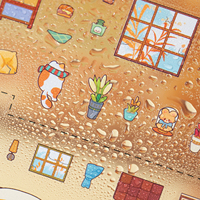 Mr. Paper PET Office Cubicle Mini Scene Sticker Set pour DIY Journal Relaxing