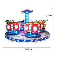 Plateau tournant spatial multijoueur de haute qualité intérieur-extérieur à pièces électrique Kiddy Swing Machine Factory Direct