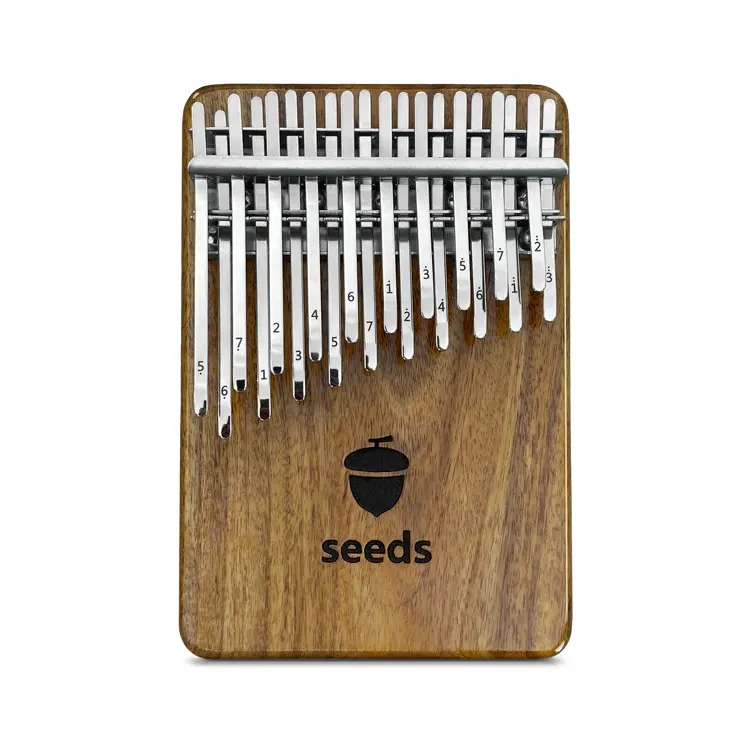 seeds Kalimba 20 Keys Double Layer Solid Wood Acoustic Mbira Hard Case Music sheets Thumb Piano Finger Piano Musical Instrument