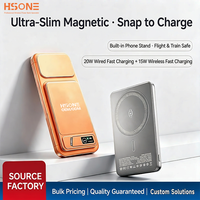 Mini Power Bank Magnétique LC1 en Alliage d'Aluminium avec Écran TFT, Support N52, Charge Sans Fil 15W, 4 Couleurs, Logo Personnalisé Gratuit