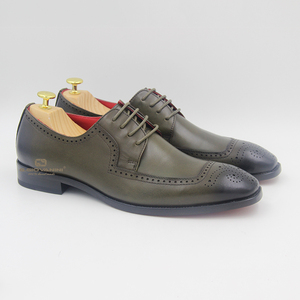 Derby — chaussures en cuir véritable pour <span class=keywords><strong>homme</strong></span>, en cire et cuir véritable, classique - Product Image 5