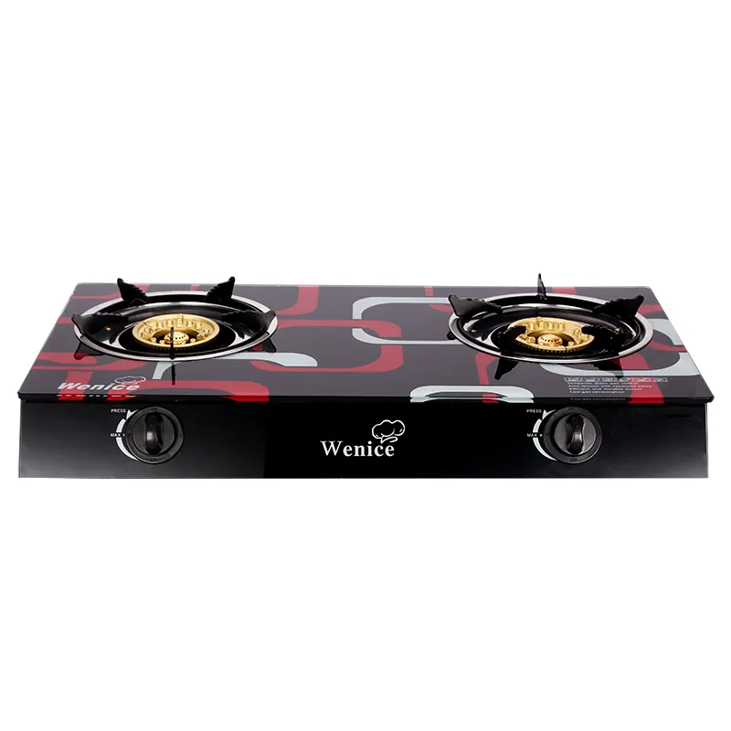2 Burner Gas Cooker for Electric Gas Stove with Tempered Glass 8002-S11