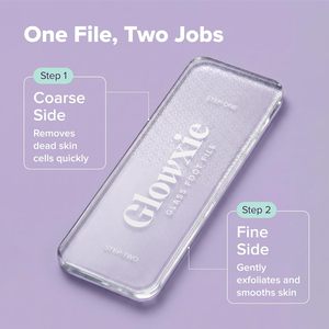 مبرد أقدام زجاجي ومعدني من غلوكساي |   ملفان في واحد (فرشاة تنظيف) |   مزيل الجلد الميت والجلد المتصلب |   طويل الأمد | - Product Image 4
